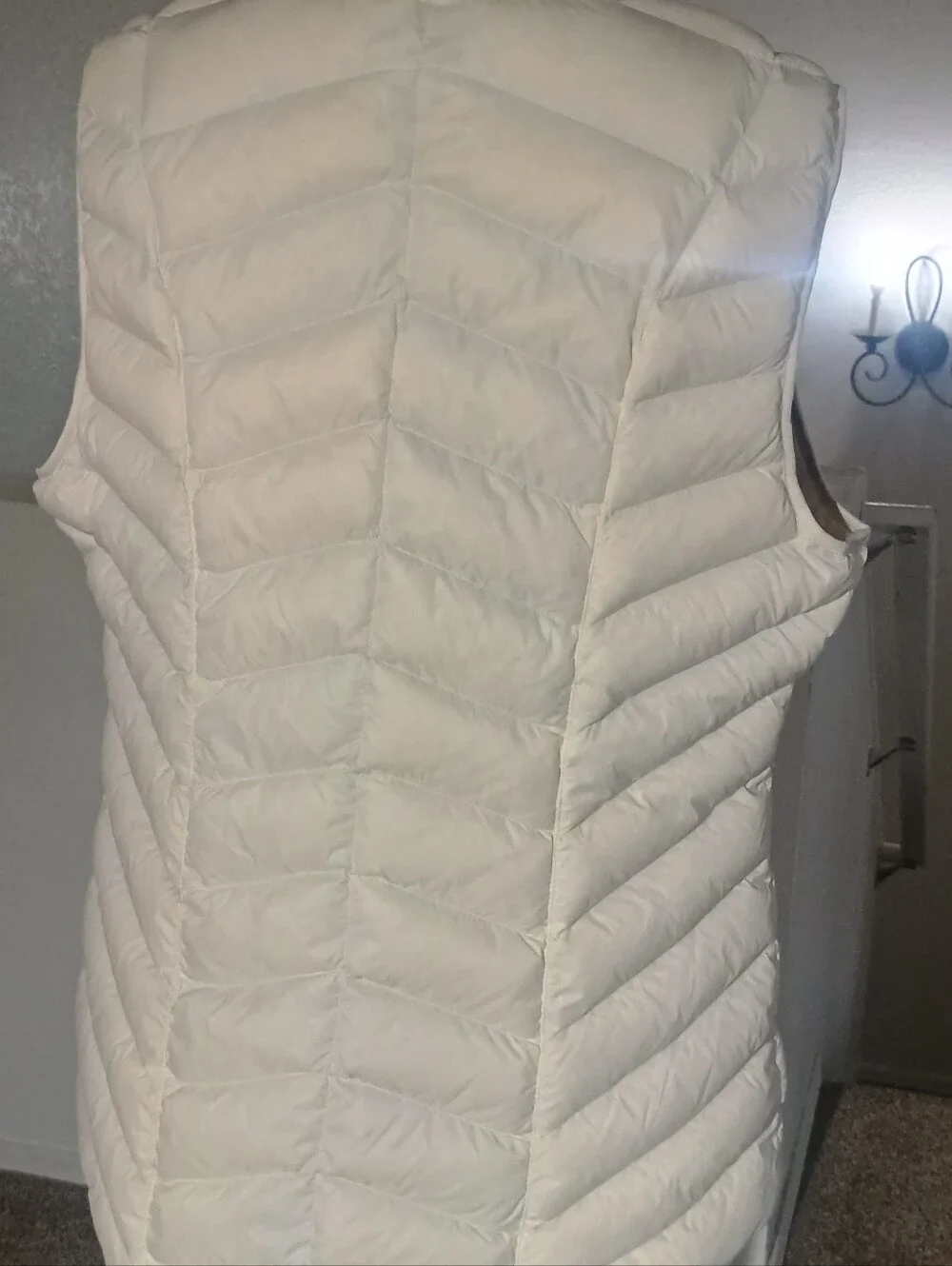 Tangerine Cream Quilted Puffer Vest - Women